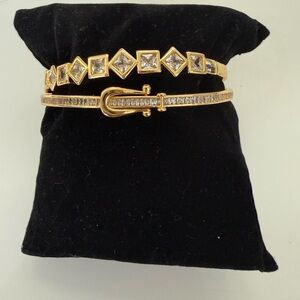 Elegant Gold and Silver Women's Bracelet Set